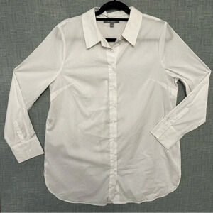 Marled Reunited Clothing women's button up collared shirt basic shirt size L